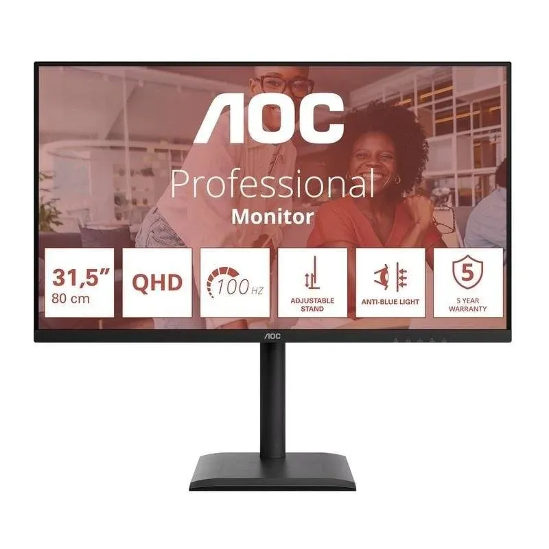 Monitor AOC Q32E4U 31,5" Quad HD 100Hz IPS Altifalantes USB HUB