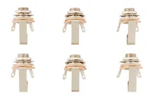 Fender 1/4" 2-Conductor Guitar Output Jack (6-pack)