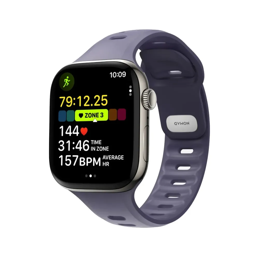 Bracelete Nomad Desportiva Ritmica Apple Watch 45/46mm Roxa