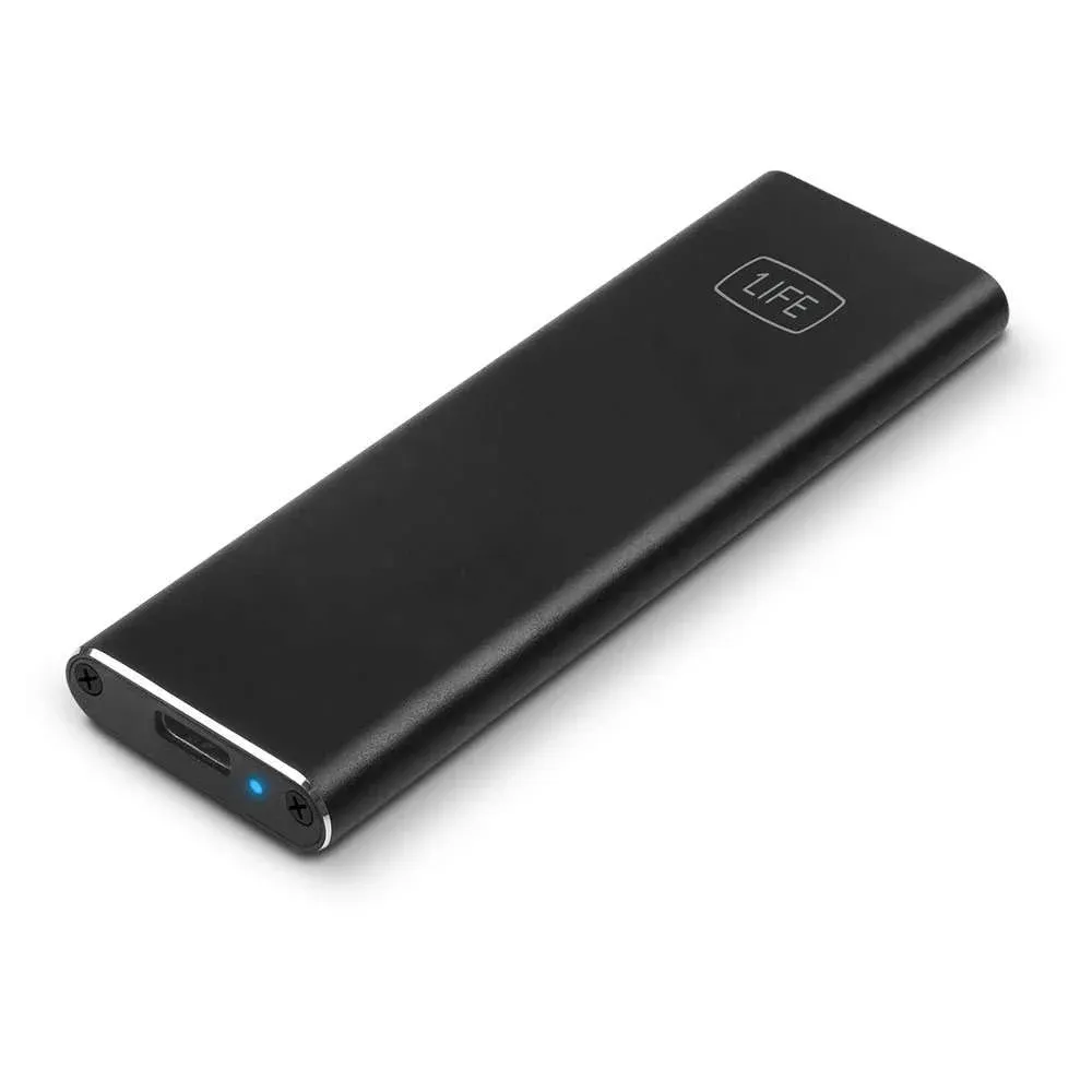 Caixa Externa M.2 1Life hd:flash SATA USB 3.1 SSD