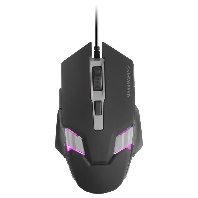 Mars Gaming MMM024 Rato Gaming RGB Flow com Sensor Ótico 4000 DPI Preto