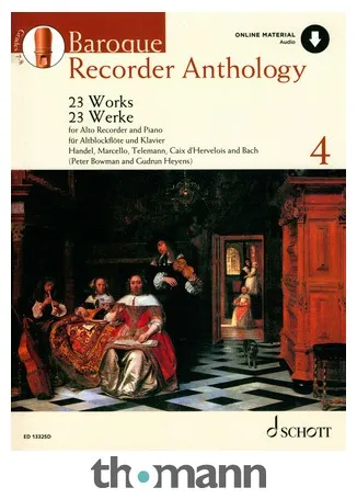 Schott Baroque Recorder Anthology 4