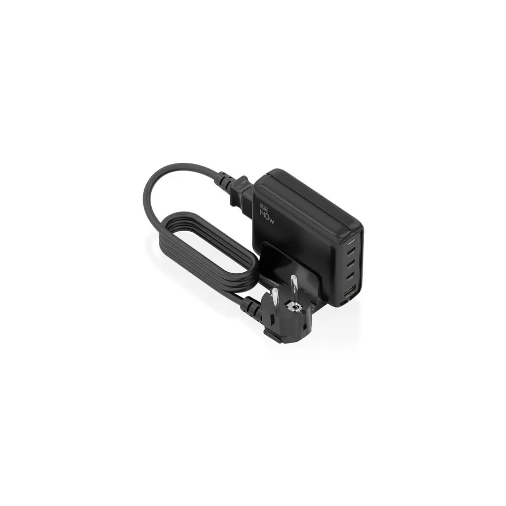 Aisens Carregador de parede USB-A e USB-C ASCH-140W4P056-BK