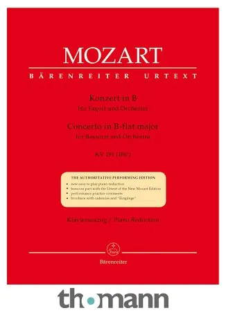 Bärenreiter Mozart Fagottkonzert KV 191