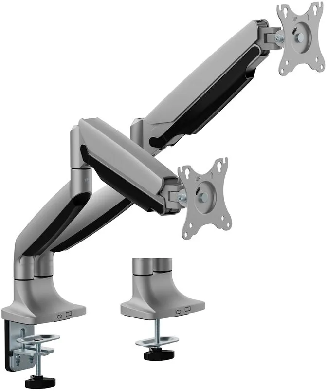 Suporte de Monitor Ewent EW1528 Heavy-Duty 2 Monitores 17" - 49" Articulado Cinza