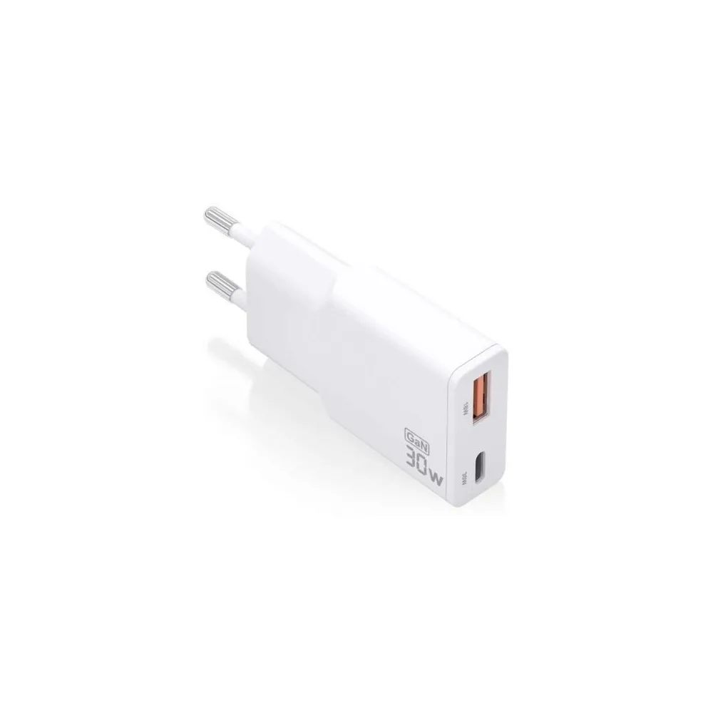 Aisens Carregador de parede USB-A e USB-C ASCH-30W2P046-W