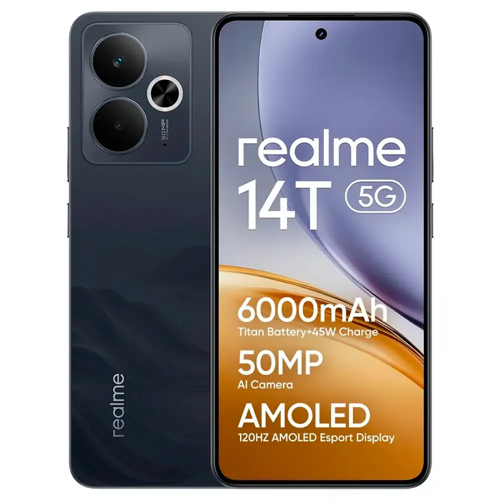Smartphone Realme 14T 6.67 8GB/256GB Dual SIM Obsidian Black