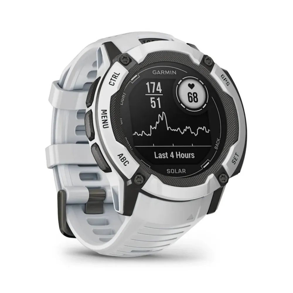 Smartwatch Garmin Instinct 2X Solar 50mm Branco