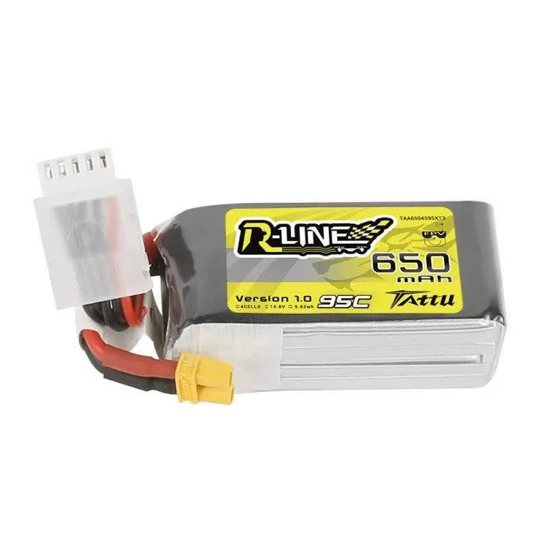 Gens Ace Bateria de drone Tattu R-Line 650mAh 14.8V 95C 4S1P XT30