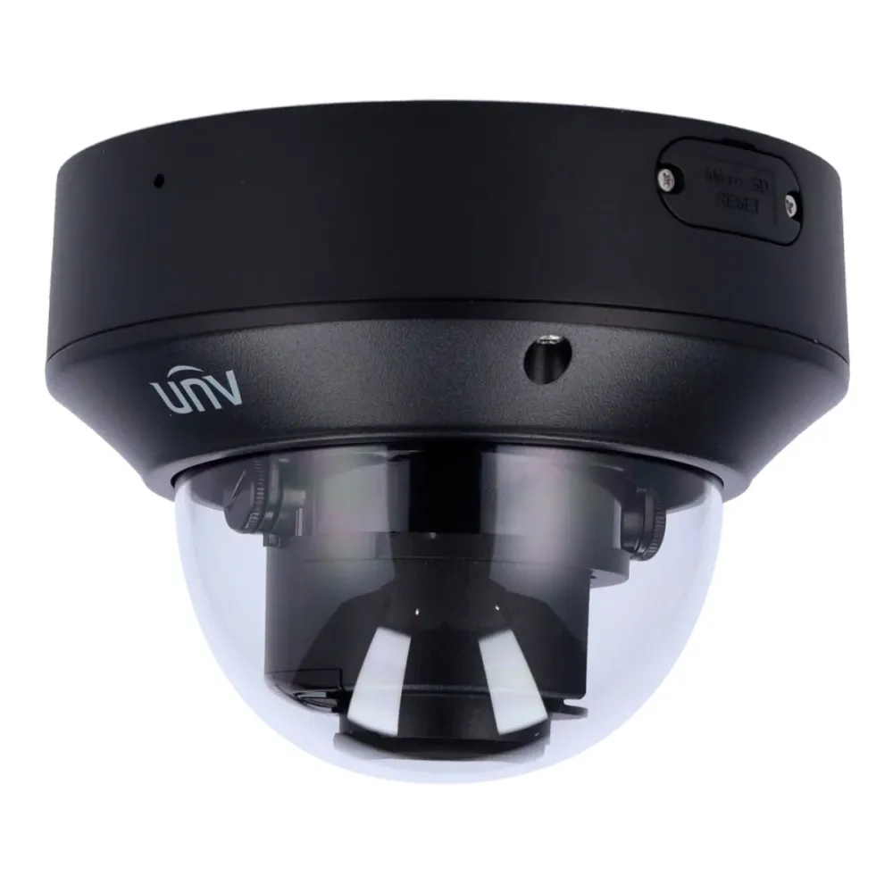 Câmara de Segurança IP Uniview Prime Dome PoE 4MP 2.7~13.5mm IP67 Light Hunter Preto