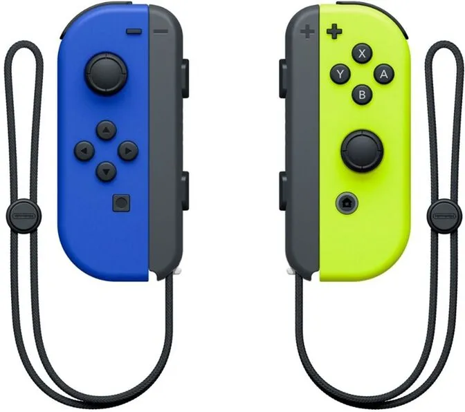 Comando Nintendo Joy-Con (set Esq/Dir) Azul/Amarelo Néon