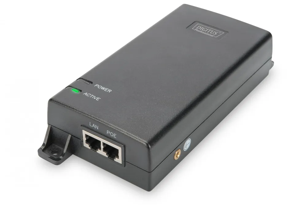 Gigabit Ethernet PoE Ultra Injector, 802.3af/at, 60 W DN-95104