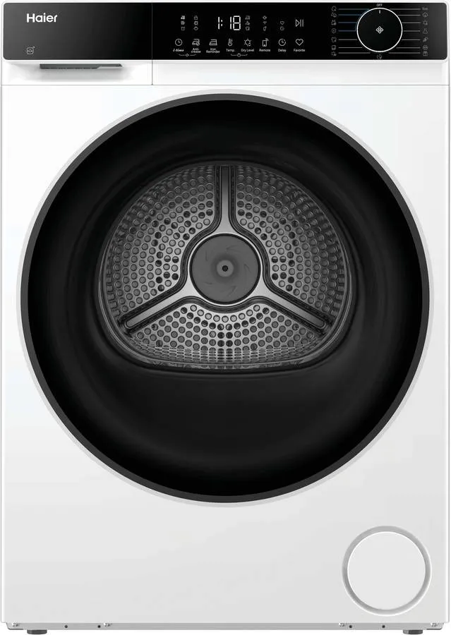 Máquina de Secar Roupa HAIER HD80-D357TU1-S (8 kg - Bomba de Calor - Branco)