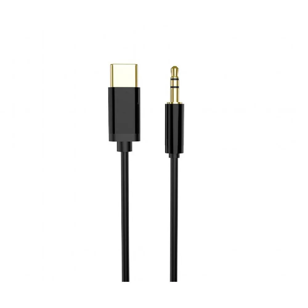 Cabo Gembird CCA-CM3.5M-1.5M USB-C para Jack 3.5mm 1.5m Preto