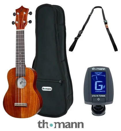 Harley Benton Kahuna Koa Soprano Ukul Set