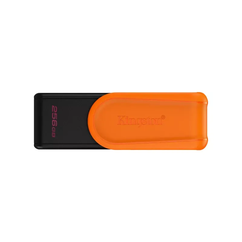 256GB Portable USB 3.2 Gen 1 DataTraveler Exodia S (Black/Orange)