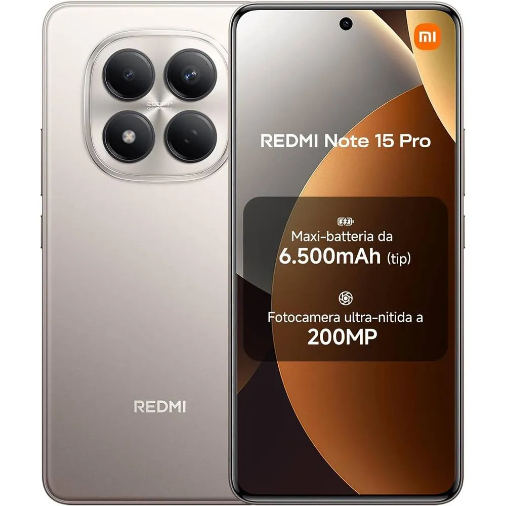 Smartphone Xiaomi Redmi Note 15 Pro 4G 6.77 8GB/256GB Dual SIM Titanium