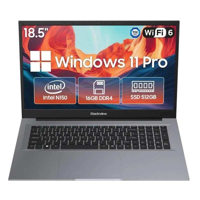 Blackview AceBook 10 Intel N150 16GB 512GB SSD Gráficos Intel Windows 11 Pro Wi-Fi 6