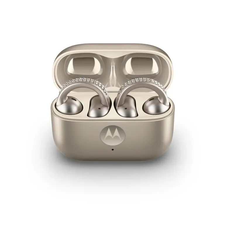 Auriculares Bluetooth Motorola Moto Buds Loop Swarovski Bege