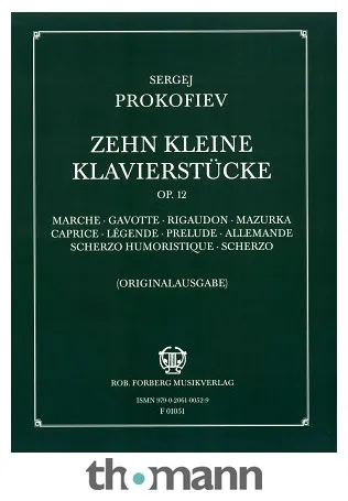 Robert Forberg Musikverlag Prokofjew Kleine Klavierstücke