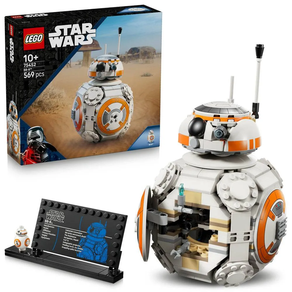 LEGO Star Wars: Droide Astromech BB-8 | Idades 10+ | 569 Peças | Item 75452