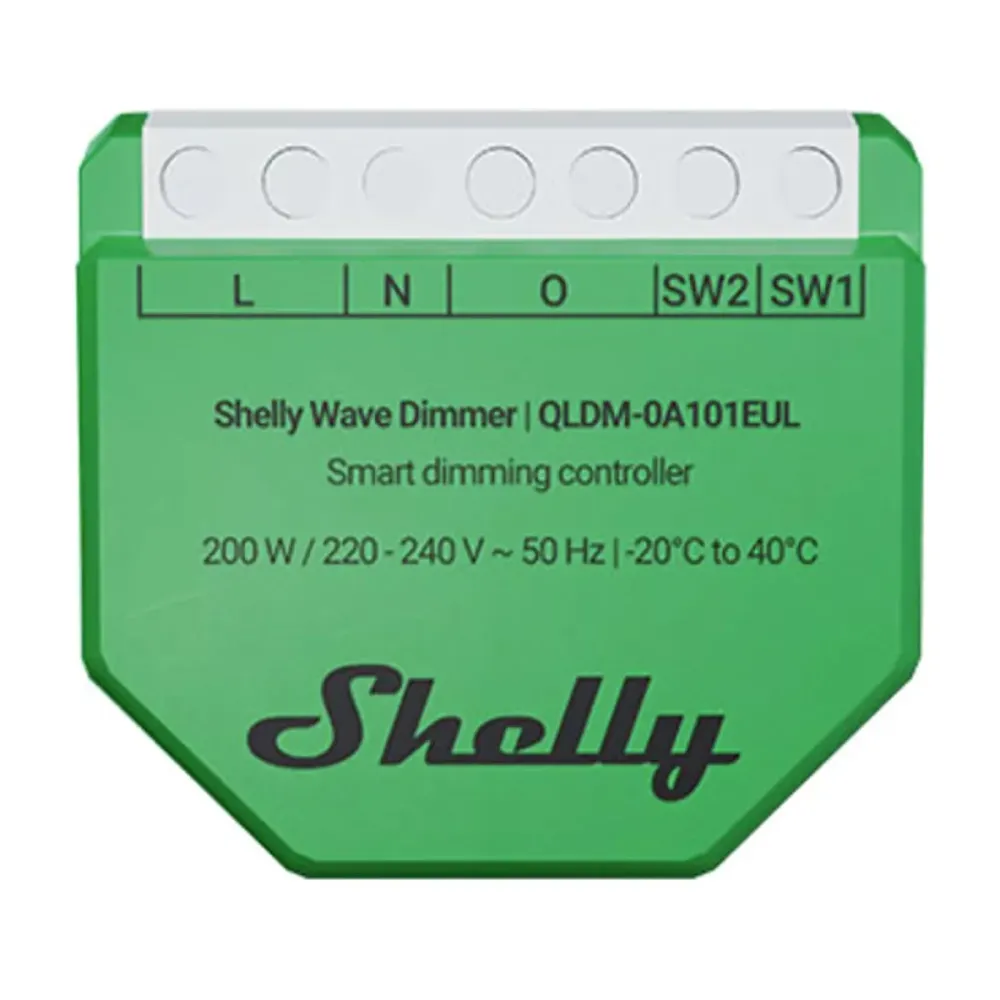 Módulo Controlador Inteligente Shelly Wave Dimmer Z-Wave + LR