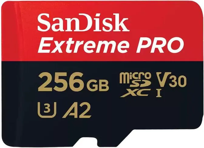 Cartão SanDisk Extreme Pro MicroSDXC C10 U3 V30 256GB