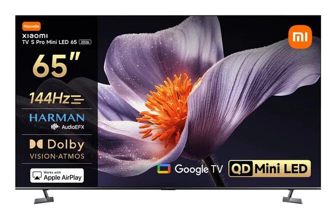 Televisão Xiaomi TV S Pro 2026 65" MiniLED UltraHD 4K Google TV