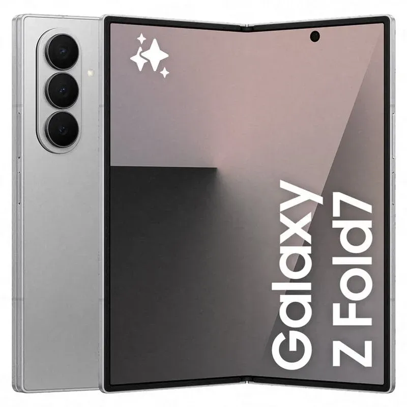 Smartphone Samsung Galaxy Z Fold7 12GB 256GB Dobrável com IA Cinzento Prateado