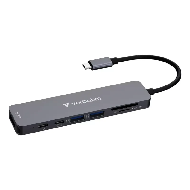 VERBATIM DOCK 4K USB-C 1xHDMI 2xUSB-C 2xUSB-A 3.2 1xCR PD100W
