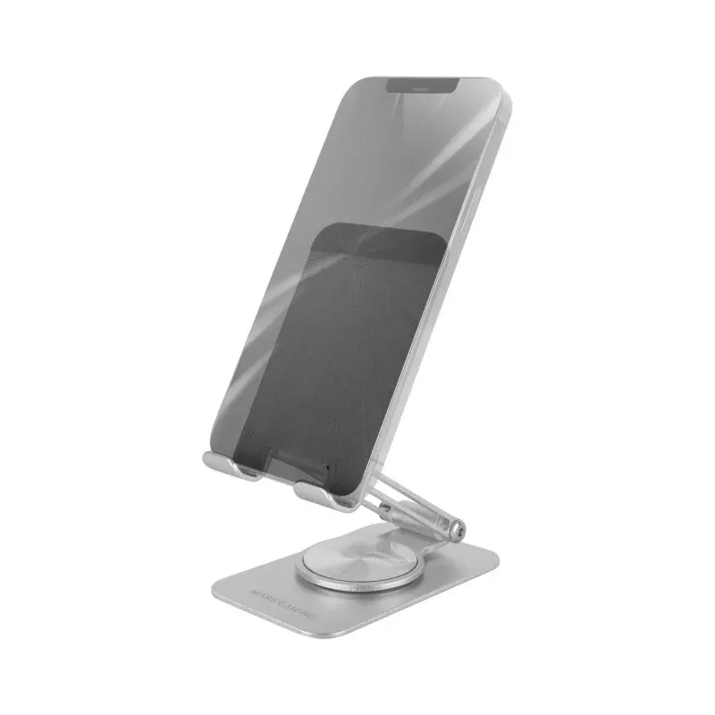 Suporte 360º Mars Gaming MA-RSS Dobrável para Smartphone de Alumínio Cinzento Prateado