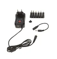 Alimentador AC/DC PowerAcoustics Universal 2.1A com USB polarity reverser