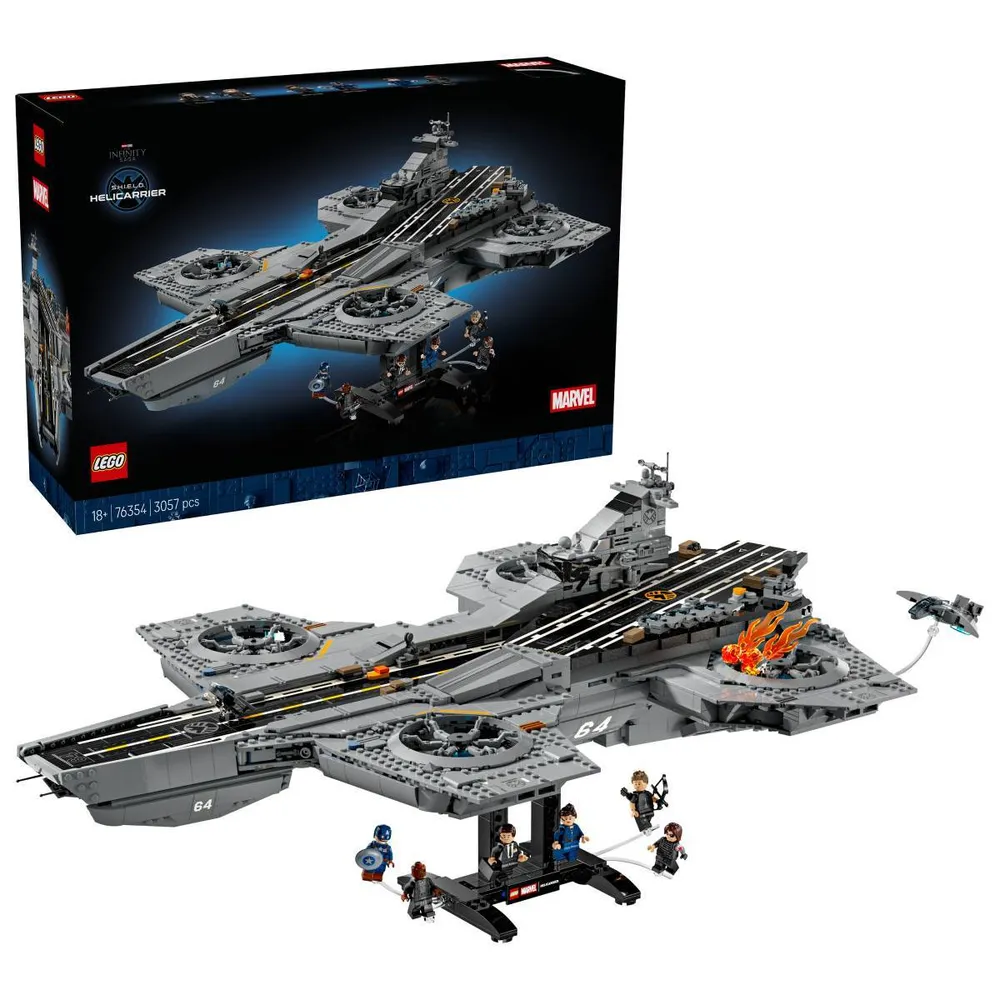 LEGO Super Heroes: O Helitransporte da S.H.I.E.L.D. | Idades 18+ | 3057 Peças | Item 76354