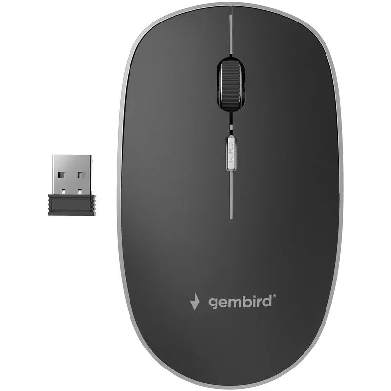 Gembird MUSW-4B-01 Rato Sem Fios 1600DPI Preto