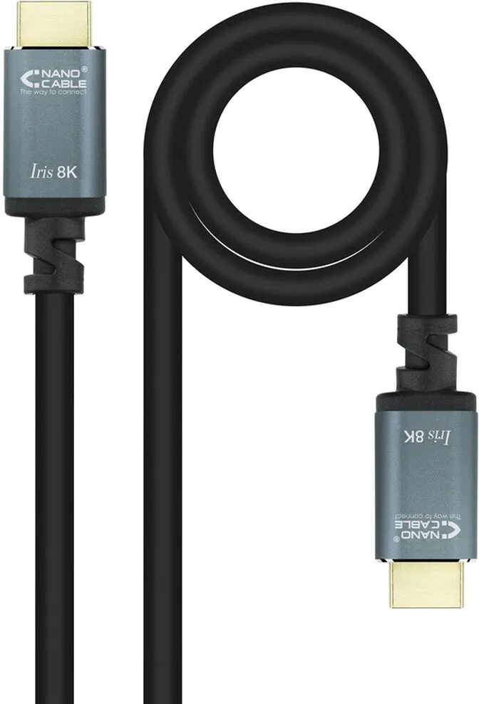 Cabo HDMI V2.1 8K Nanocable IRIS A M/M 3 M Preto
