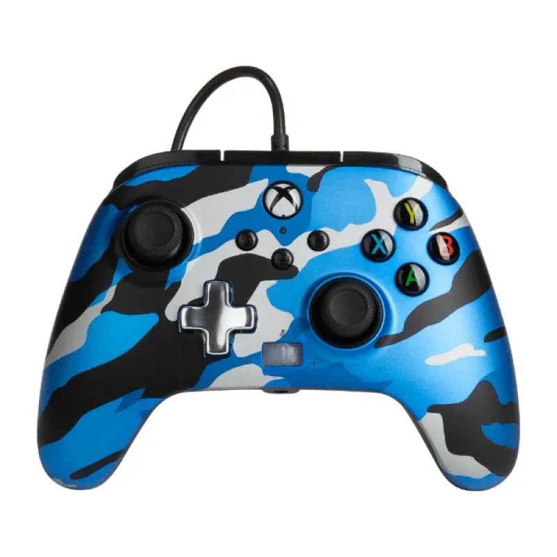 Power A Comando com Cabo Camuflagem Azul para Xbox Series X / S / Xbox One / PC