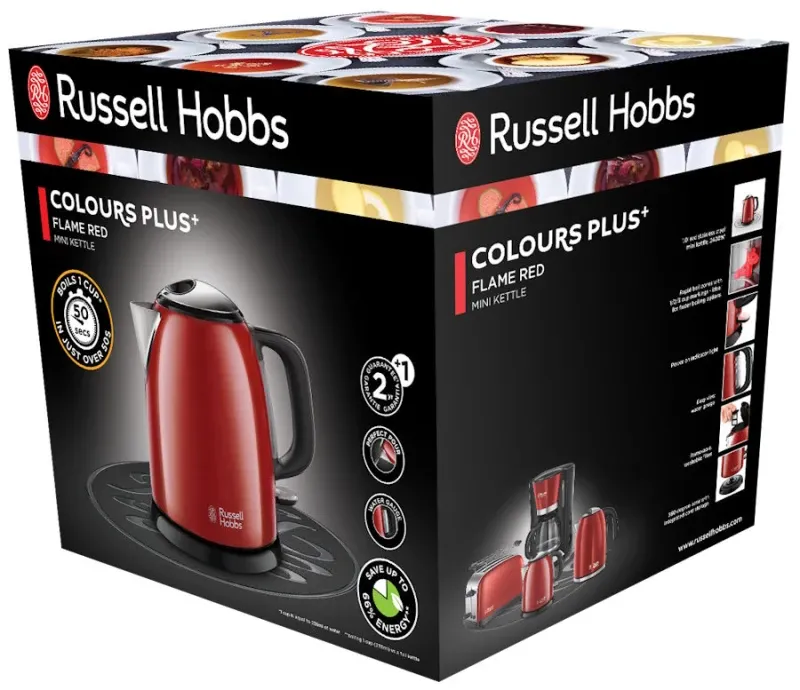 Jarro Elétrico Russell Hobbs Mini 1Lt Vermelho - 24992-70