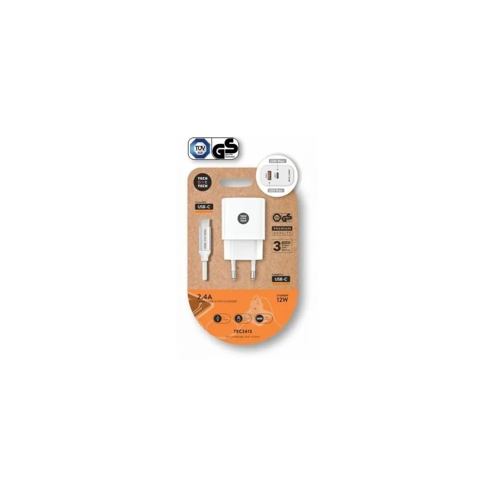 Tech One Tech Carregador de parede USB-A e USB-C TEC2413