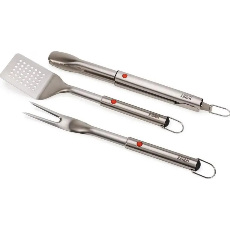 Kit de Churrasco Joseph Joseph GrillOut 3 Peças Inox