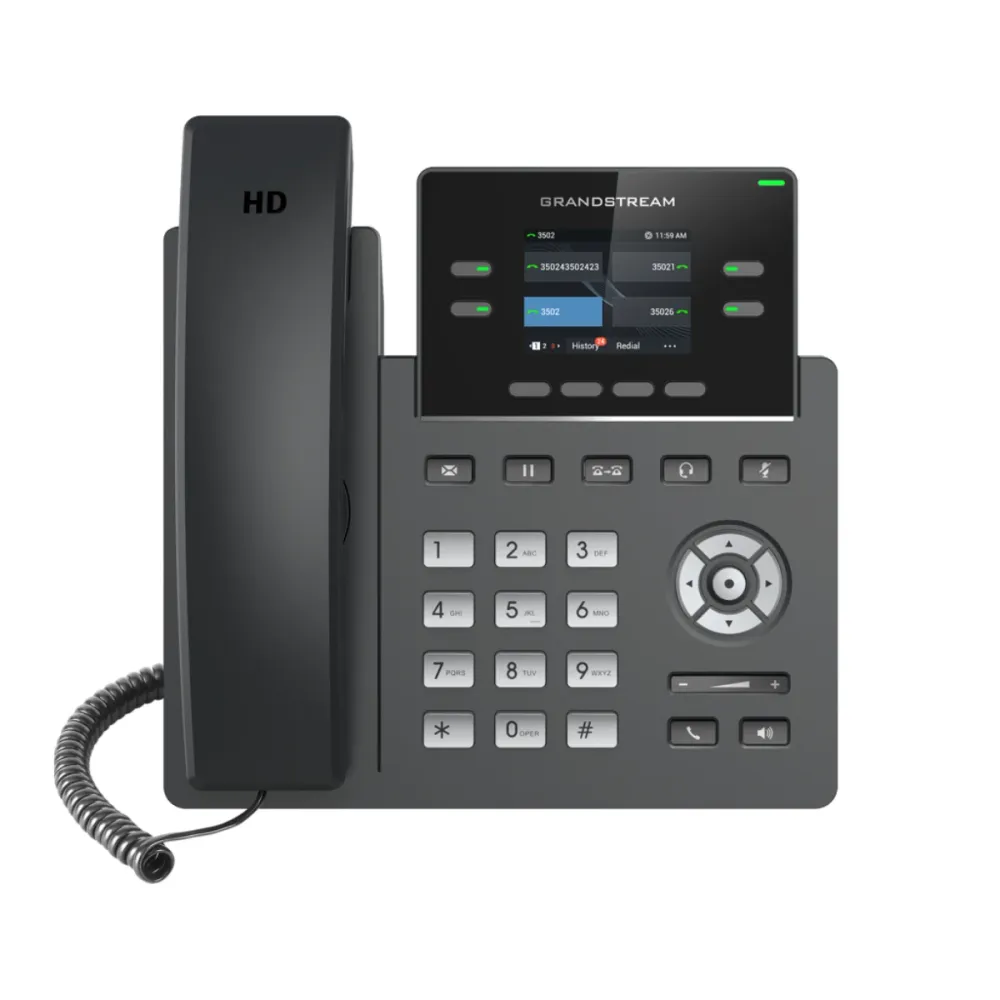 Telefone IP Grandstream GRP2603 PoE Preto