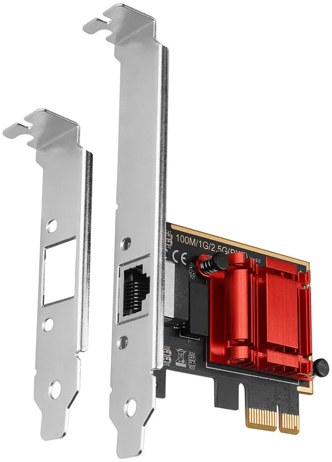 Placa de Rede AXAGON PCEE-G25 PCIe 2.5 Gigabit Ethernet, Realtek 8125 - RJ45