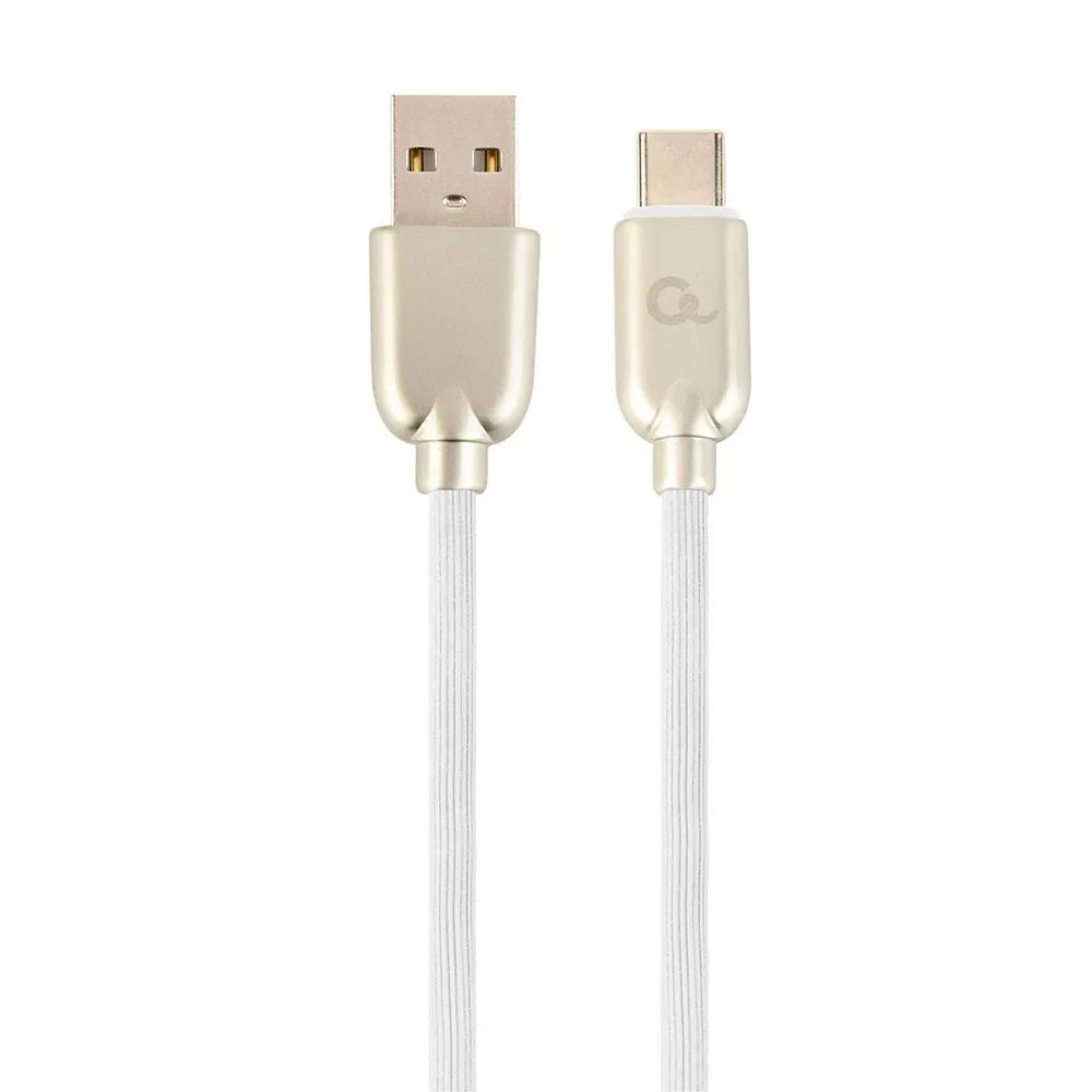 Cabo Gembird CC-USB2R-AMCM-2M-W USB-A p/ USB-C Premium 2m Branco