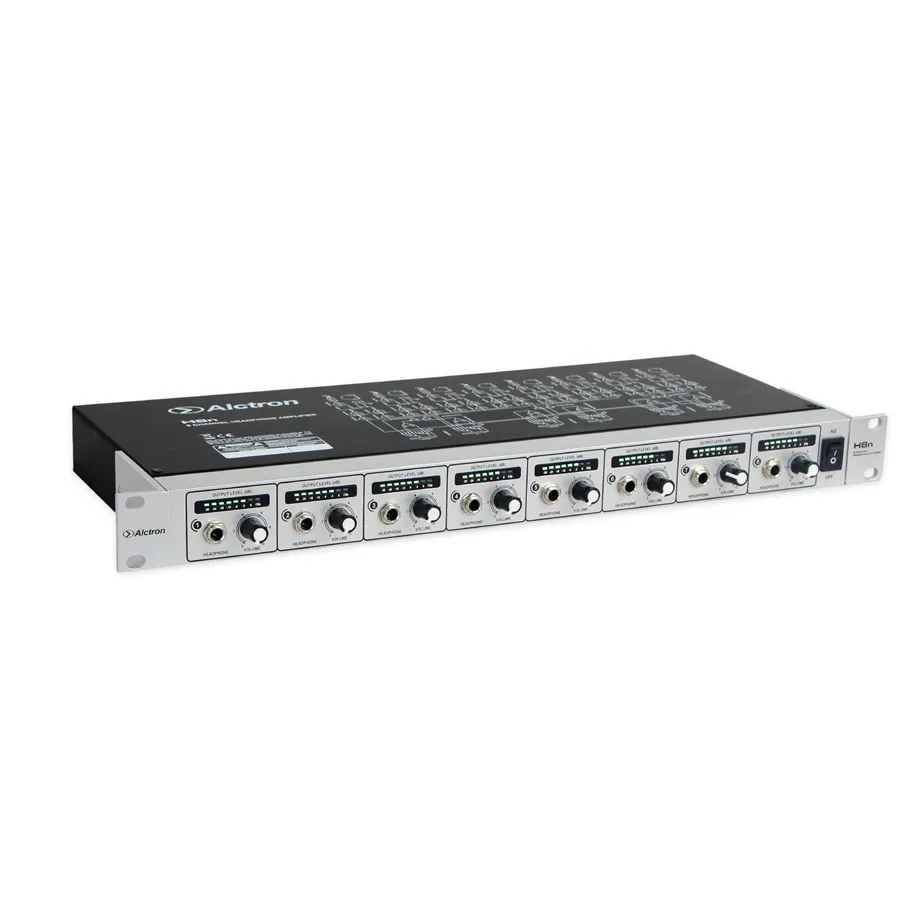 Amplificador auscultadores Alctron H8N 8 canais