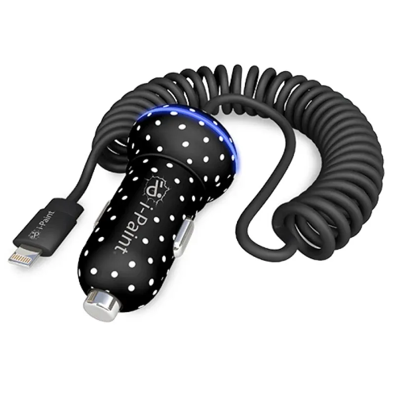 i-Paint - Compact Car Charger 2.4A Lightning (pois)