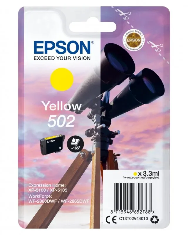 Tinteiro Epson Original Singlepack Yellow 502 Ink