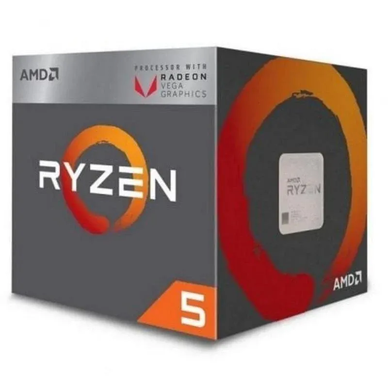 Processador AMD Ryzen 5 3400G 4 Núcleos 3,7 GHz Frequência base 4,2 GHz Turbo Overclocking Gráficos Vega 11