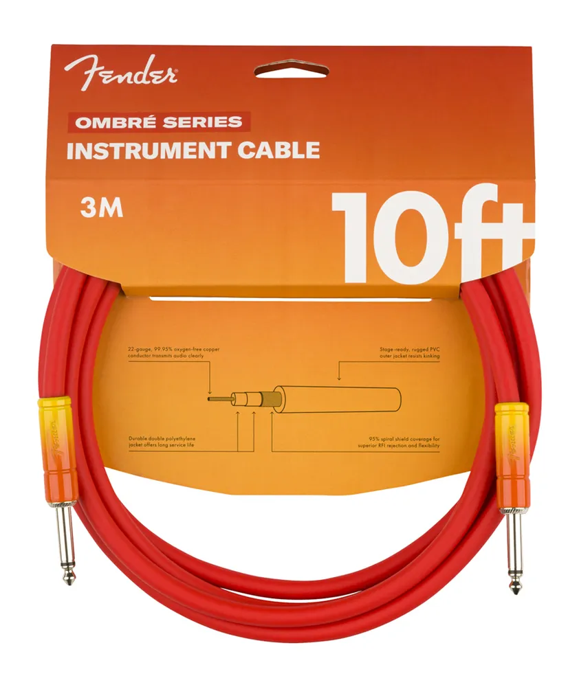 Cabo instrumento Fender Ombré Tequila Sunrise 3mt