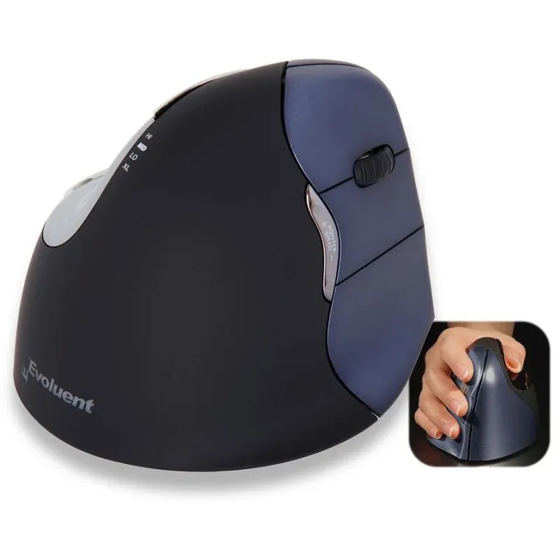 Ratón Evoluent VM4RW Laser RF sem fios 6 Botões Vermelho