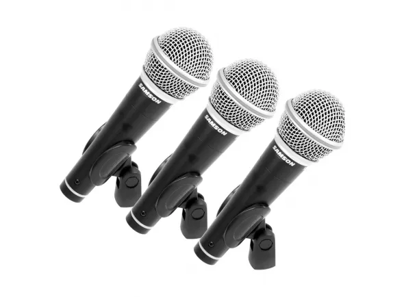 Samson R21 Cardioid Dynamic Vocal Microphone 3-Pack