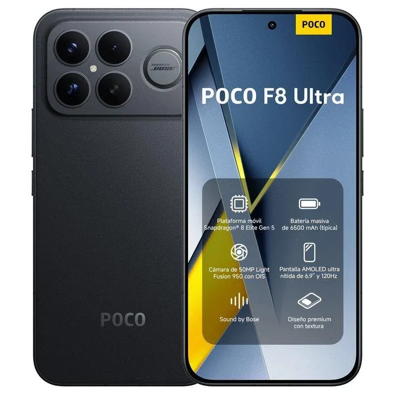 Smartphone Xiaomi Poco F8 Ultra 5G 6.9 16GB/512GB Dual SIM (Preto)